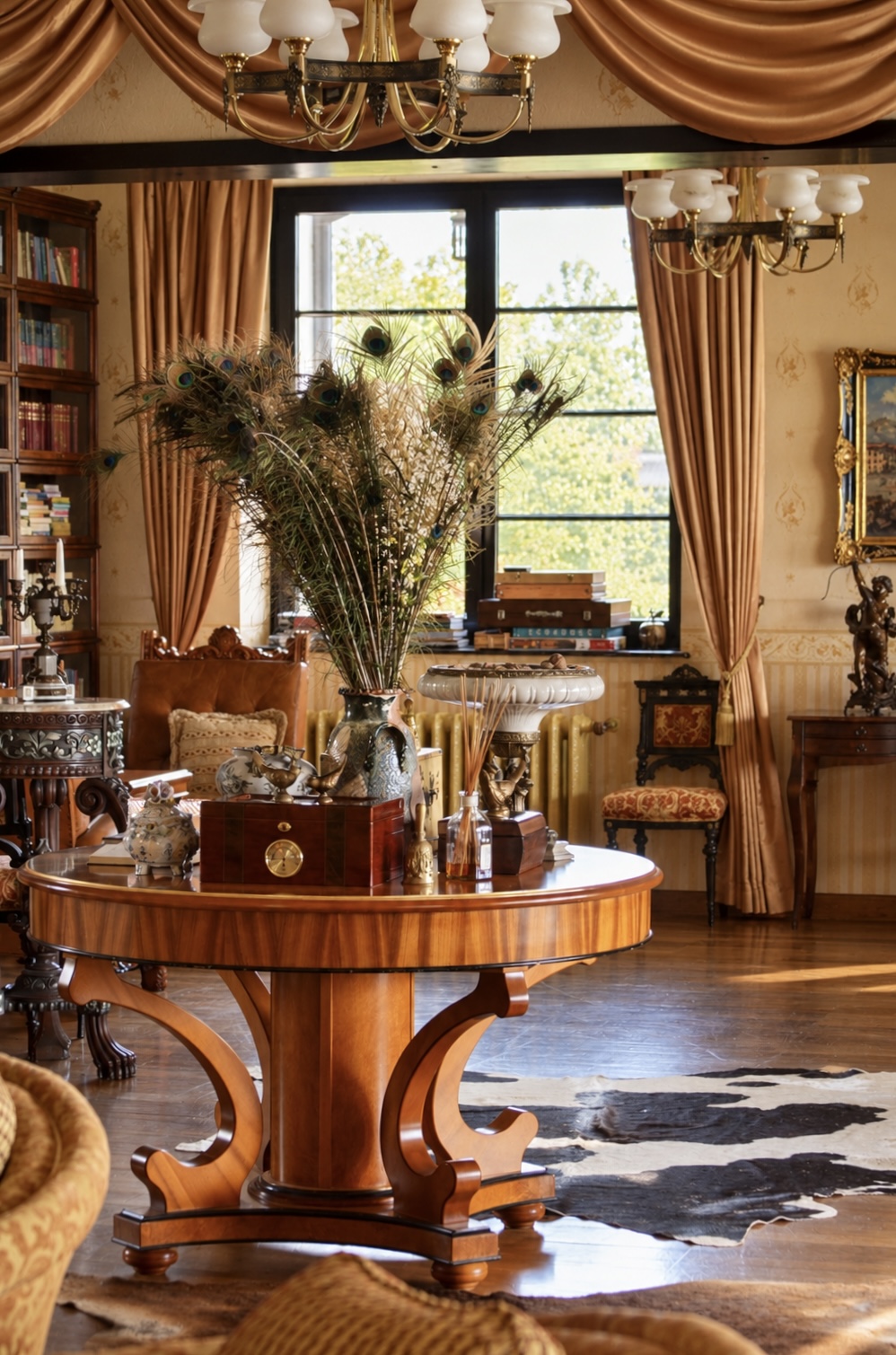 Interior of the manor