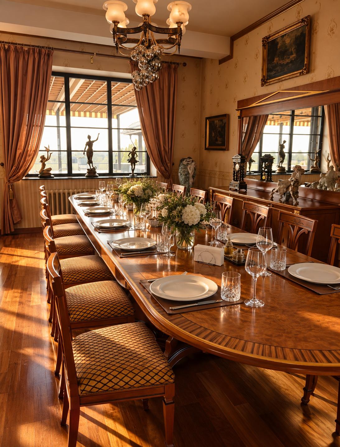 The manor dining room