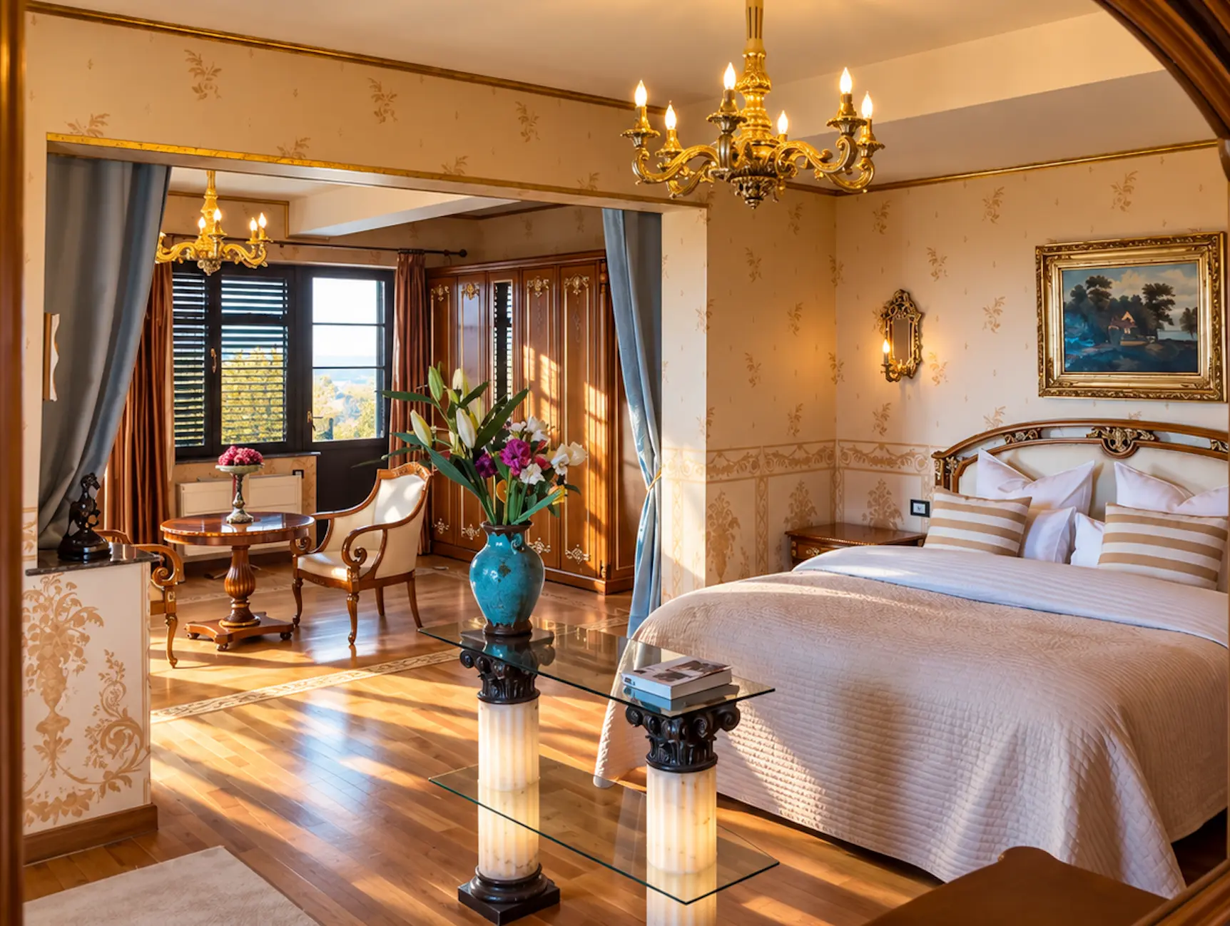One of the manor's rooms